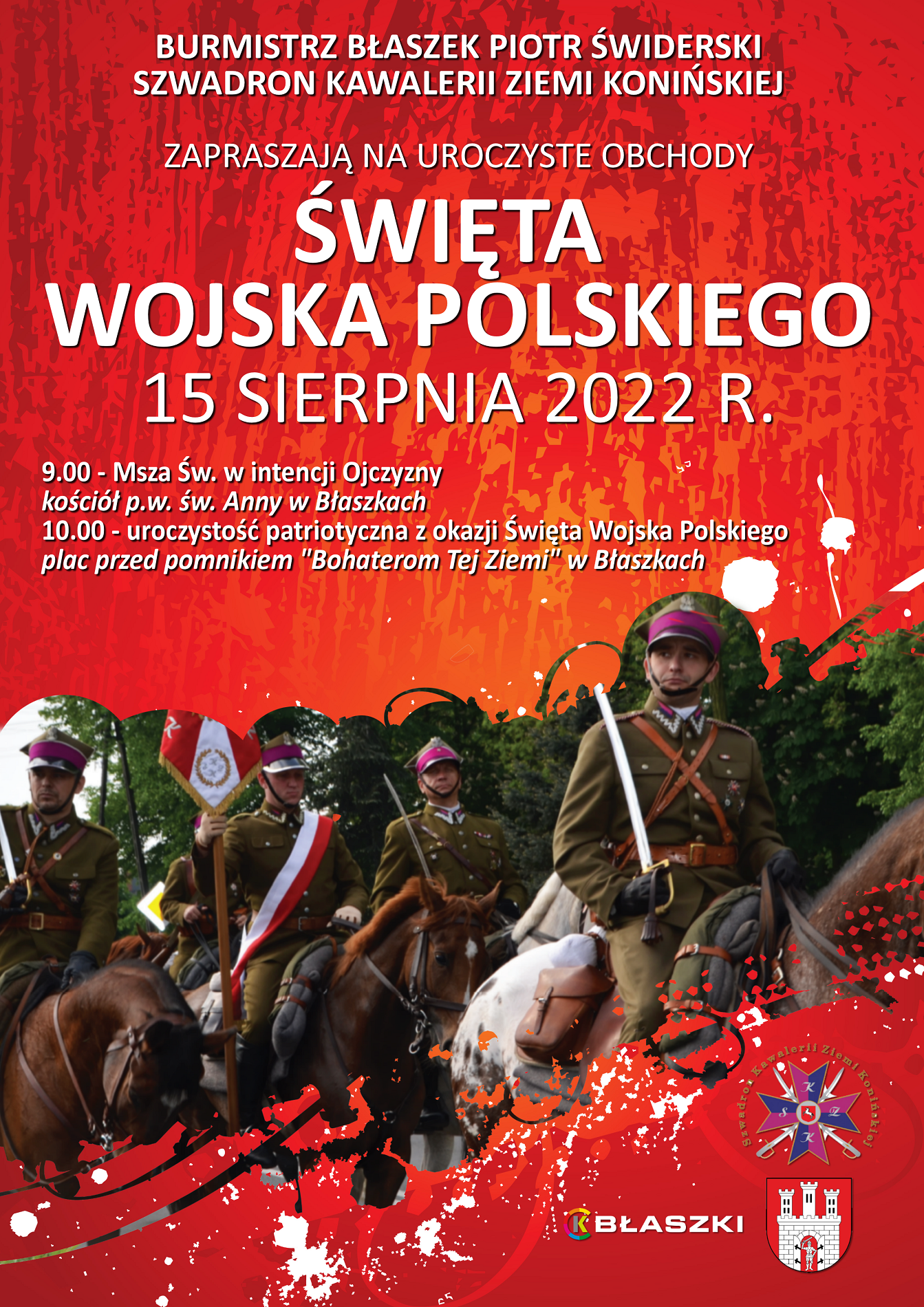 Plakat dotyczący obchodów Święta Wojska Polskiego
